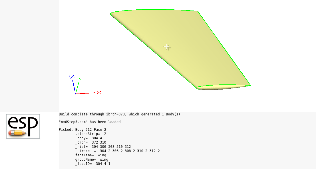 OM6 Wing Face and Group Attributes