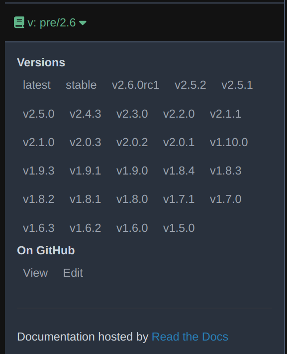 Version Selector